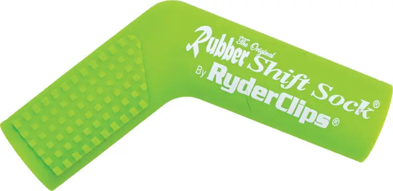 Green Rubber Shift Sock by RyderClips, Protects Shoes from Shifter Damage, Fits Sport Bike, Street, Dirt & ATV Shifters, Compatible with Kawasaki, Honda, Suzuki, Yamaha