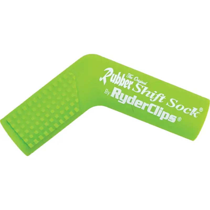 Green Rubber Shift Sock by RyderClips, Protects Shoes from Shifter Damage, Fits Sport Bike, Street, Dirt & ATV Shifters, Compatible with Kawasaki, Honda, Suzuki, Yamaha