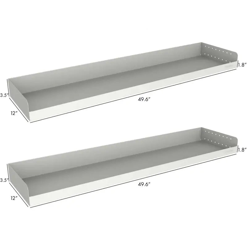 RSSHL/125 Rolacase Storage Shelf 12 Series Small, compact and sturdy storage solution for small spaces, 49.6" x 12" dimensions.