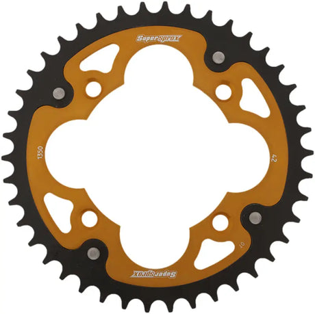 RST-1350-42-GLD Rear Stealth Sprocket Alu/Stl 42t 520 Gld Hon 
