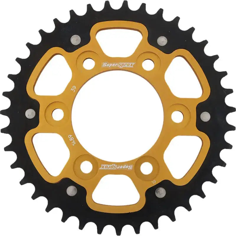 SUPERSPROX RST-1489-39-GLD Rear Stealth Sprocket Alu/Stl 39t 525 Gld Kaw