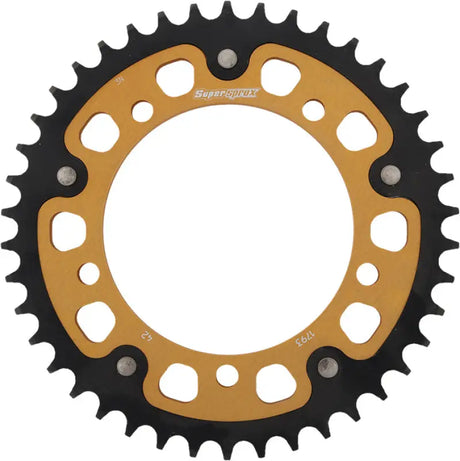 RST-1793-42-GLD Rear Stealth Sprocket Alu/Stl 42t 520 Gld Hay/Suz/Tri 