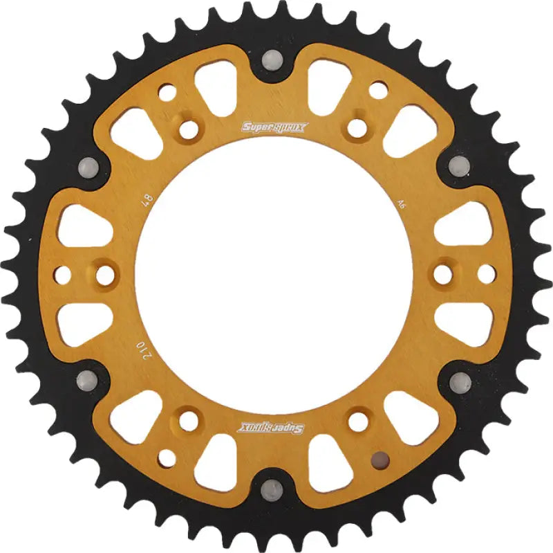 SUPERSPROX RST-210-48-GLD Rear Stealth Sprocket Alu/Stl 48t 520 Gld Hon