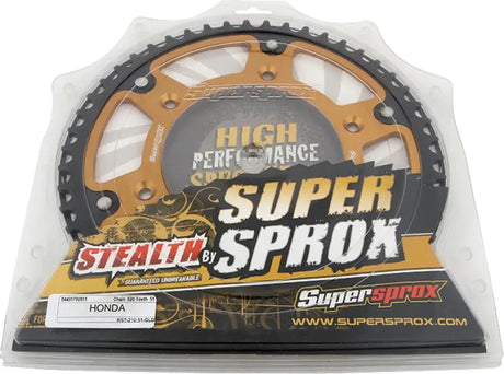RST-210-51-GLD Rear Stealth Sprocket Alu/Stl 51t 520 Gld Hon 