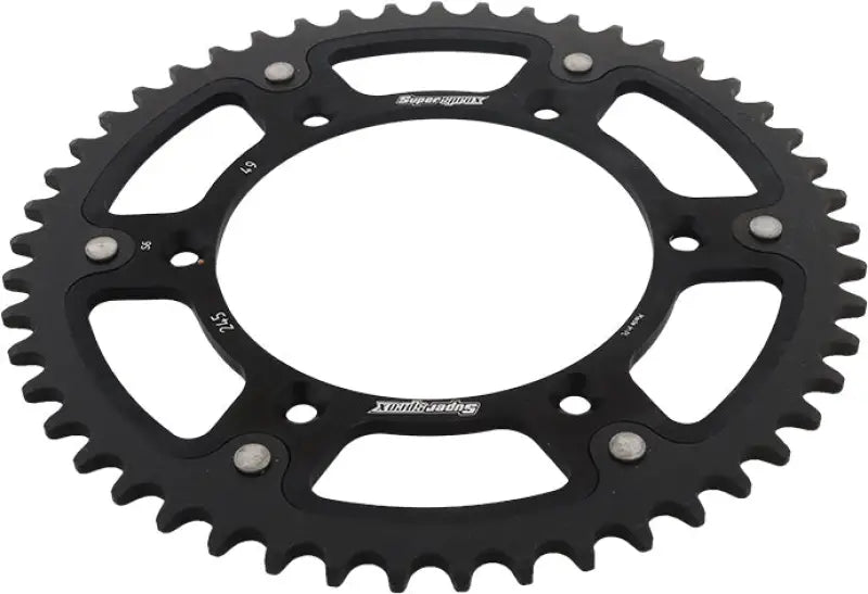 Black metal rear sprocket with 49 teeth for Yamaha RST-245-49-BLK stealth rear sprocket