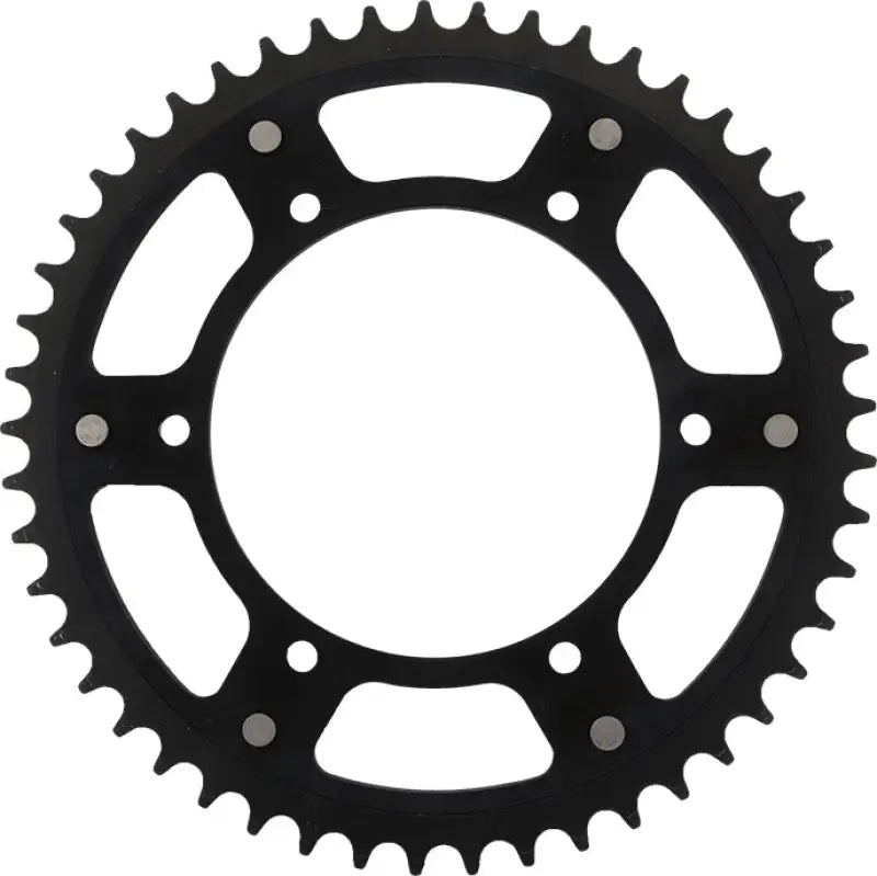 Black metal rear sprocket with 47 teeth and six mounting holes for RST-245-49-BLK stealth rear sprocket