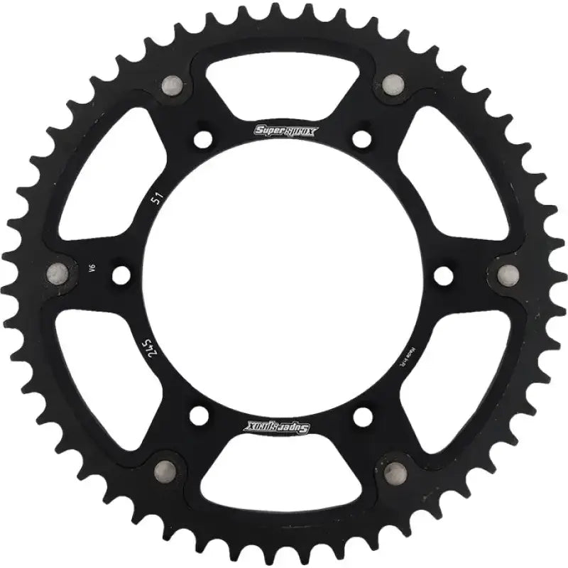 SUPERSPROX RST-245-51-BLK Rear Stealth Sprocket Alu/Stl 51t 520 Blk Yam