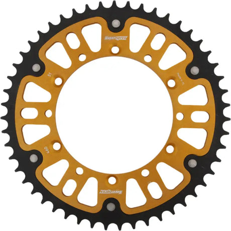 SUPERSPROX RST-460-51-GLD Rear Stealth Sprocket Alu/Stl 51t 520 Gld Kaw
