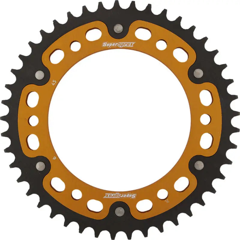 SUPERSPROX RST-6-45-GLD Rear Stealth Sprocket Alu/Stl 45t 525 Gld Bmw
