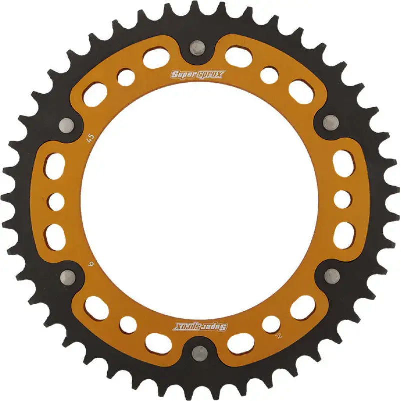 SUPERSPROX RST-6-45-GLD Rear Stealth Sprocket Alu/Stl 45t 525 Gld Bmw