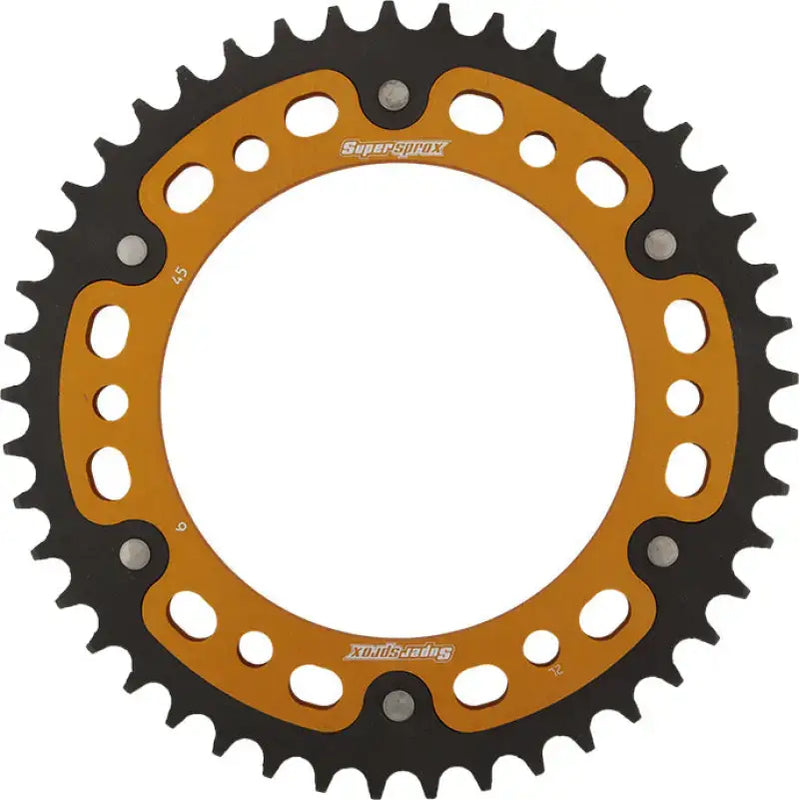 SUPERSPROX RST-6-45-GLD Rear Stealth Sprocket Alu/Stl 45t 525 Gld Bmw