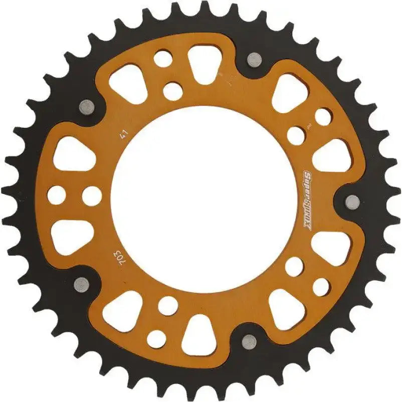 RST-703-41-GLD Supersprox Rear Stealth Sprocket Alu/Stl 41T-520 Gld Bmw - RV and Auto Parts