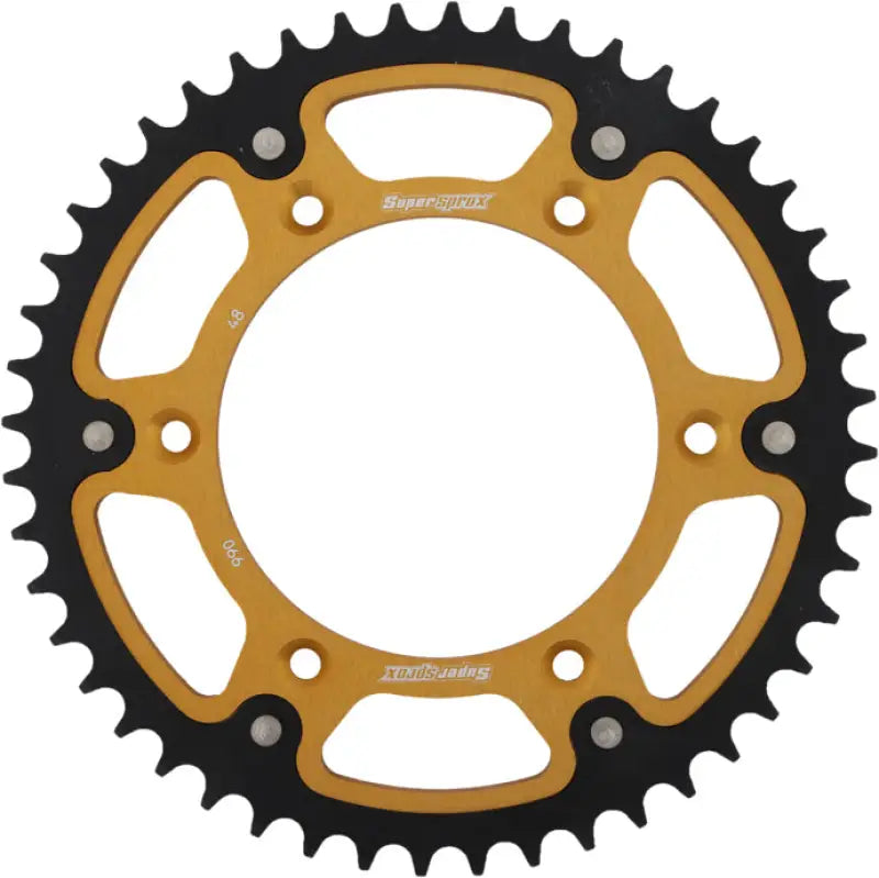 SUPERSPROX RST-990-48-GLD Rear Stealth Sprocket Alu/Stl 48t 520 Gld Hus/Husq/Ktm