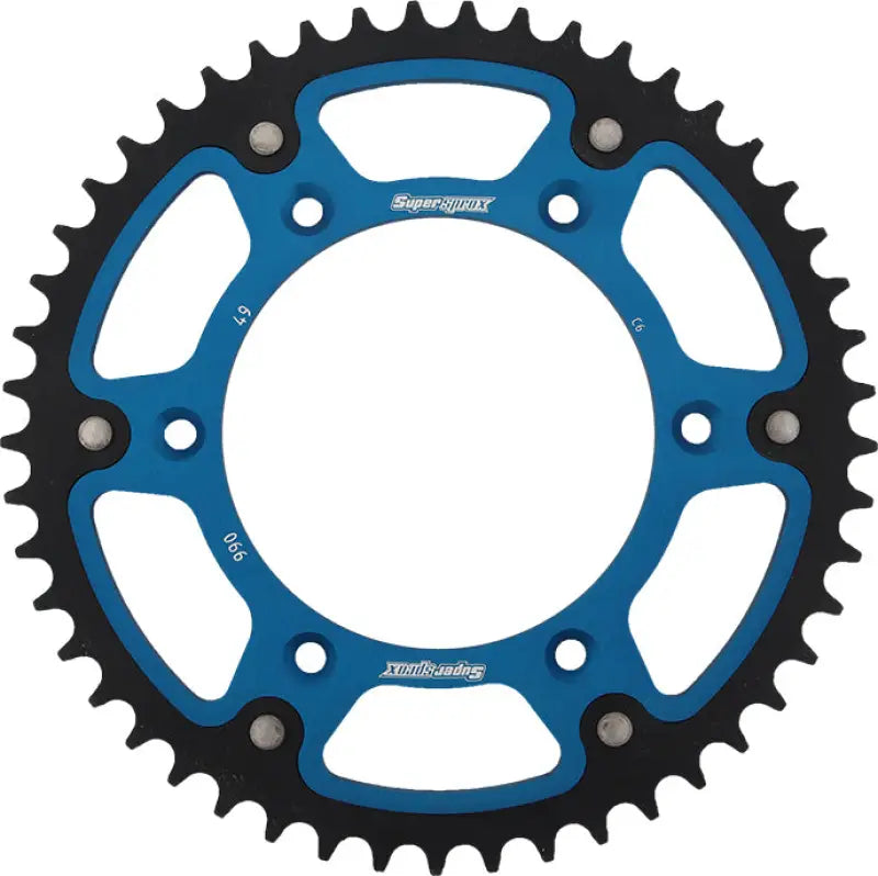 SUPERSPROX RST-990-49-BLU Rear Stealth Sprocket Alu/Stl 49t 520 Blu Husq/Ktm