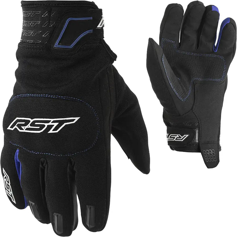RST Rider CE Summer Gloves - Available in Black/Black, Black/Blue, Black/Red - Rst