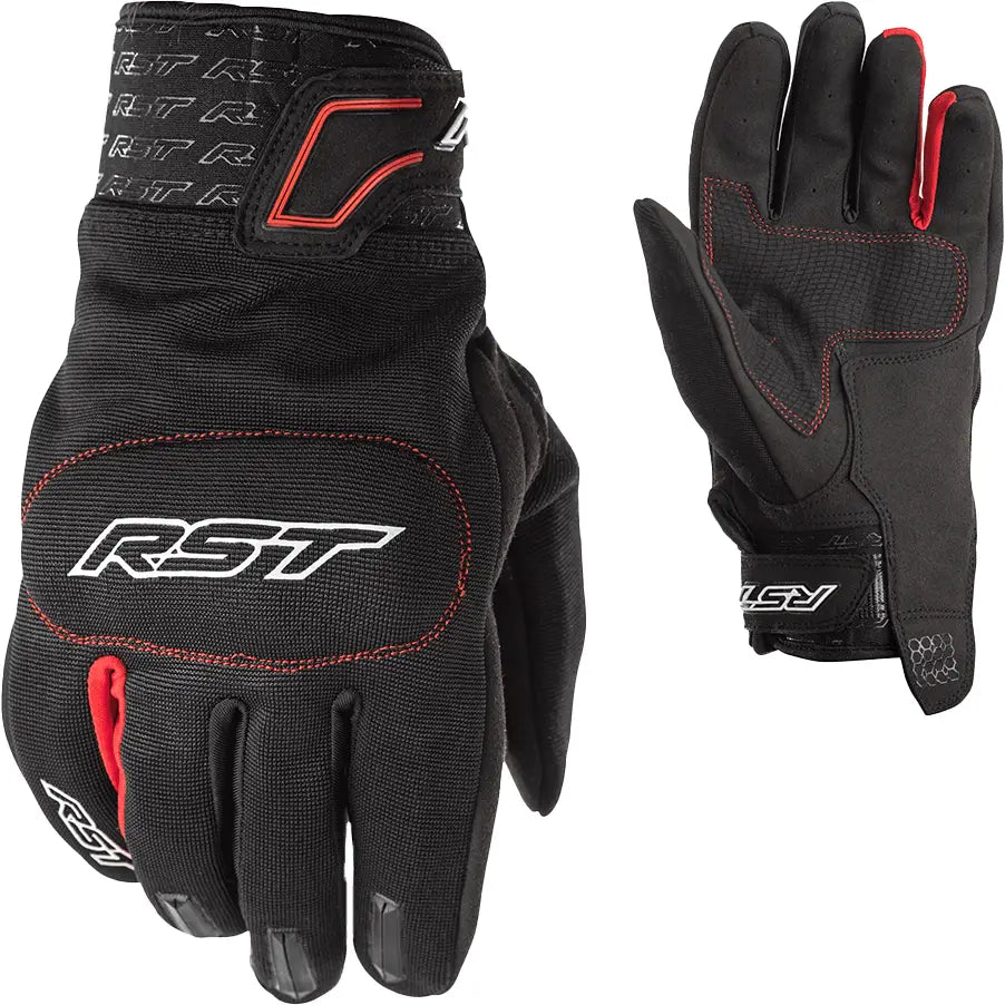 RST Rider CE Summer Gloves - Available in Black/Black, Black/Blue, Black/Red - Rst