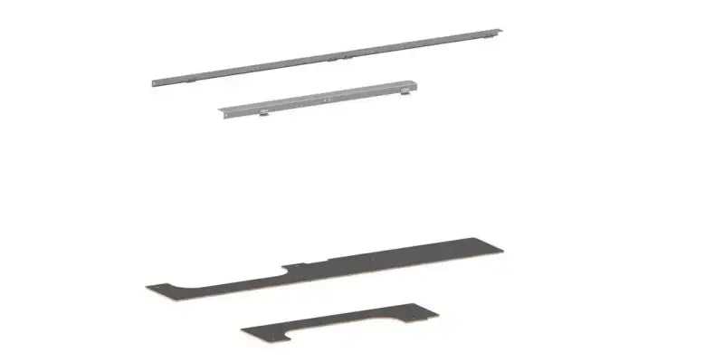Assorted metal strips for RSVAKMS144SHR21 Rolacase roof anchor kit and securing floor anchor kit