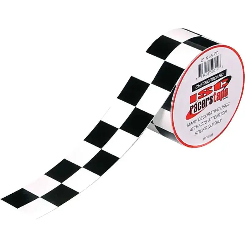 RT5001 Black & White Straight Checker Board Tape 2"X45'