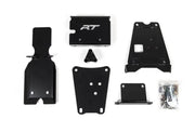 Black metal mounting hardware for RTP5502013 JKS Maverick front gusset kit