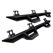 Black truck side steps for RTS75TY ICI Stainles RT Steps model on your ride
