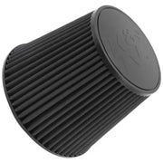 K&N Engineering RU-5177HBK K&N Universal Rubber Filter-Round Tapered 6in Flange ID x 9in Base OD x 6.625in Top OD x 7.5in H