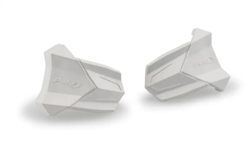 Rubber End Replacement Frame Slider R19 Pair White - PUIG