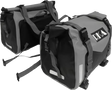 Rugged Motorcycle Saddlebags 60l Black/Gray Pair - RKA