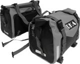 Rugged Motorcycle Saddlebags 60l Black/Gray Pair - RKA