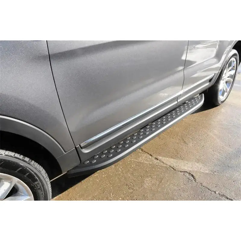 Running Board Powder Coated; Black; Aluminum; Unlighted; Requires Mounting Kit Depending On Application Only If Listed