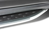 Running Board Powder Coated; Black With Chrome Trim; Aluminum; Unlighted; Requires Mounting Kit Depending