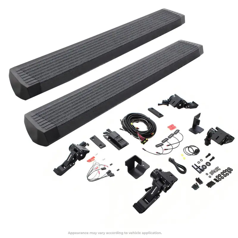 Running Board Protective Bedliner Coating; Black; Aluminum; Lighted; Rocker Panel Mount - Truck & Automotive