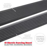 Running Board Protective Bedliner Coating; Black; Aluminum; Lighted; Rocker Panel Mount - Truck & Automotive