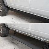 Running Board Textured Black; Aluminum; Lighted; Rocker Panel Mount - Truck & Automotive