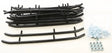 Stack of black snowmobile wear bar runners with bolts and nuts for RUP-1125-20 standard wear bar
