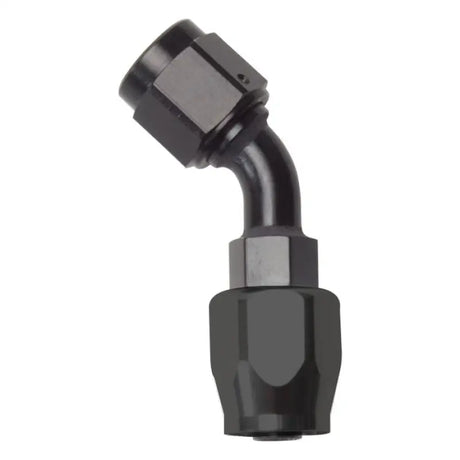 Russell Performance -10 AN Black 45 Degree Full Flow Hose End - 610115