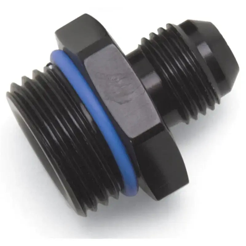 Russell Performance -10 AN Male Flare to -8 SAE Male Port Adapter Fitting - Black Anodized - 670940
