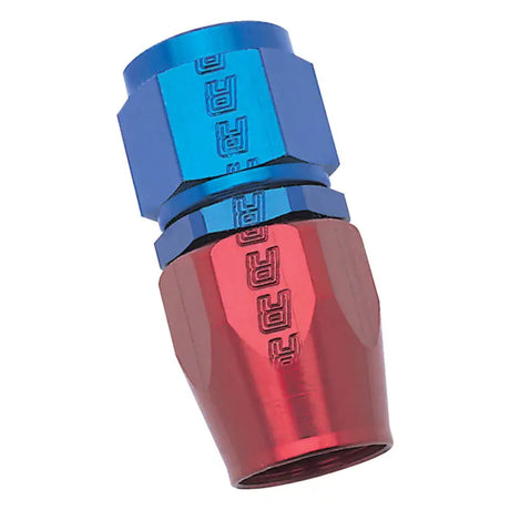 Russell Performance -10 AN Red/Blue Straight Full Flow Hose End - 610040