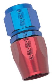 Russell Performance -10 AN Red/Blue Straight Full Flow Hose End - 610040