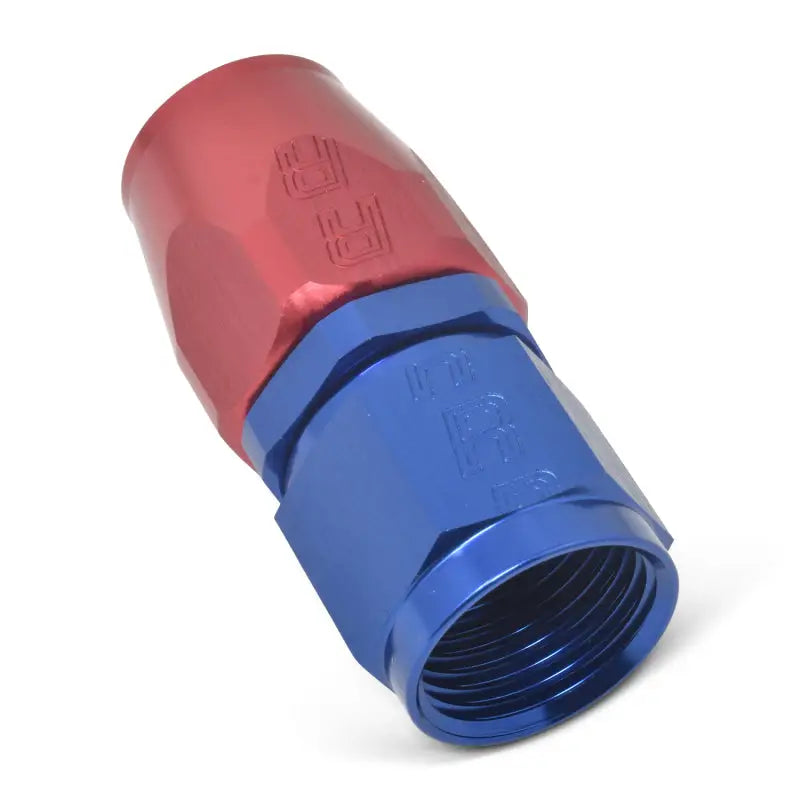 Russell Performance -10 AN Red/Blue Straight Full Flow Hose End - 610040