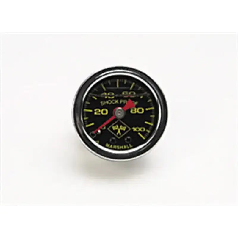Russell Performance 100 psi fuel pressure gauge black face chrome case (Liquid-filled) - 650320