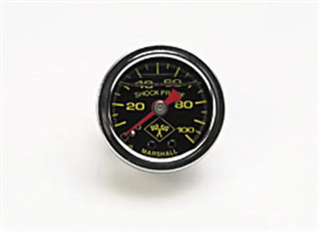Russell Performance 100 psi fuel pressure gauge black face chrome case (Liquid-filled) - 650320
