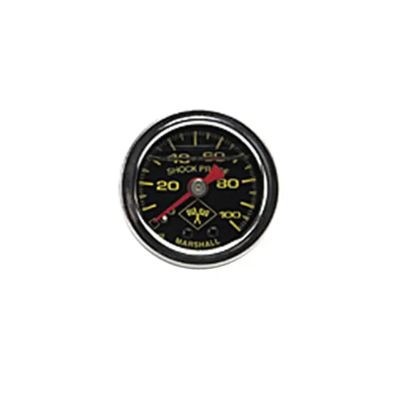 Russell 650320 Russell Performance 100 psi fuel pressure gauge black face chrome case (Liquid-filled) - 650320