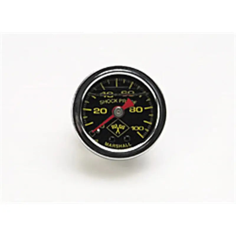 Russell 650320 Russell Performance 100 psi fuel pressure gauge black face chrome case (Liquid-filled) - 650320