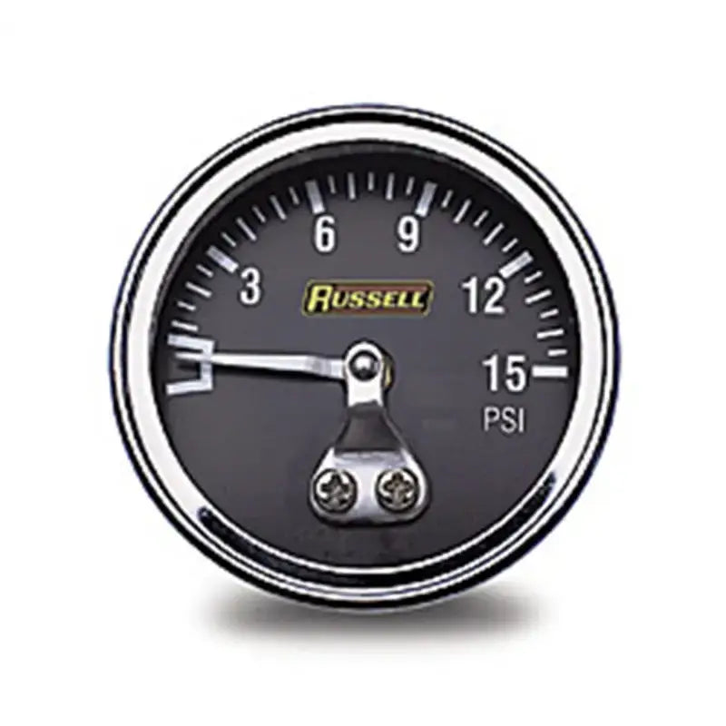 Russell Performance 15 psi fuel pressure gauge (Non liquid-filled) - 650350
