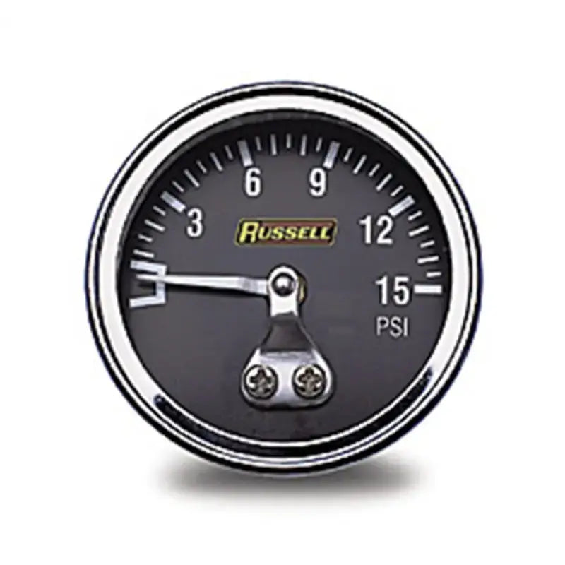 Russell Performance 15 psi fuel pressure gauge (Non liquid-filled) - 650350