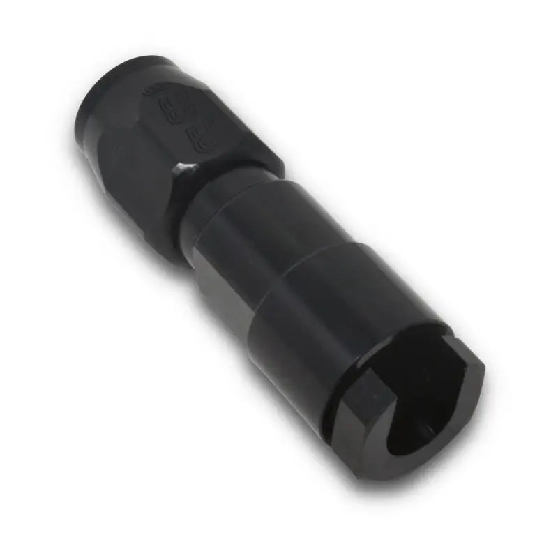 Russell 611203 Russell Performance 3/8in SAE Quick Disc Female to -6 Hose Black Straight Hose End - 611203
