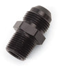 Russell Performance -6 AN to 3/8in NPT Straight Flare to Pipe (Black) - 660463