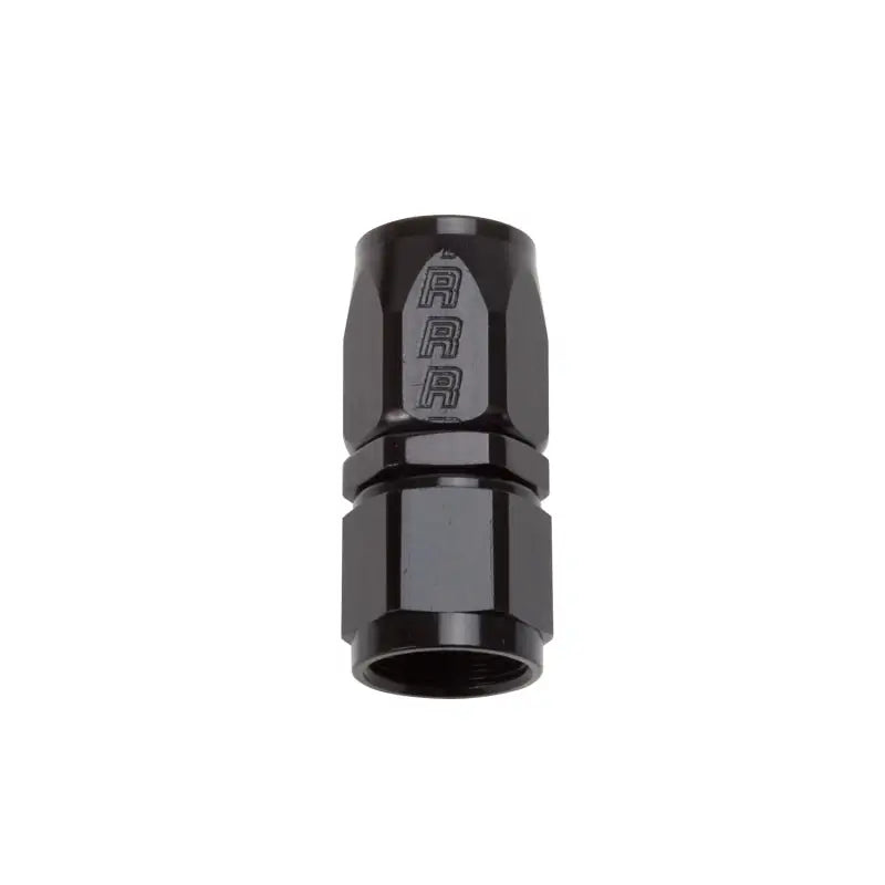 Russell Performance -6 AN Black Straight Full Flow Hose End - 610025