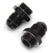 Russell Performance -6 AN Carb Adapter Fittings (2 pcs.) Black - 640203