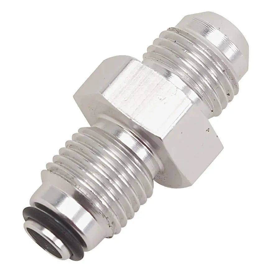 Russell 648040 Russell Performance -6 AN (male to 11/16in-18 O-ring seal) Power Steering Adapter. Clear anodized - 648040